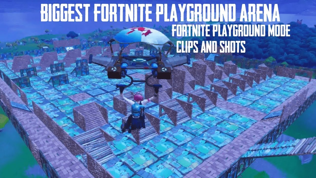 WE BUILT THE BIGGEST FORTNITE PAINTBALL ARENA IN PLAYGROUND MODE YouTube
