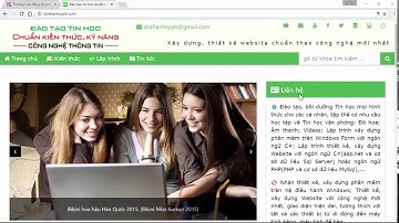 W3.CSS: Xây dựng giao diện website hai cột menutop và các thành phần cơ bản