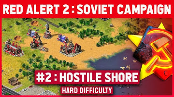 Red Alert 2 - Soviet Mission 2 Hostile Shore - Hard Difficulty - Under Par Time