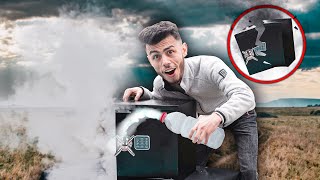 Kuru Buz İle Dev Çeli̇k Kasayi Patlattik ? İnanilmaz