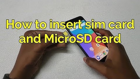 How to Insert Sim Card and Micro SD Card In Xiaomi  Mi A1