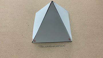 Triangulation-Square Pyramid layout on paper