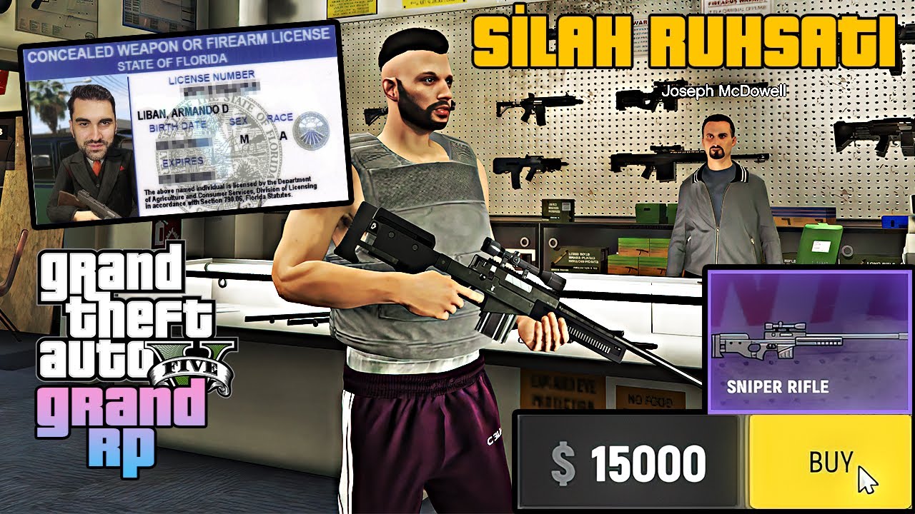 GTA 5 GRAND RP DE SİLAH EHLİYETİ NASIL ALINIR ? (LEGAL) GRAND RP 2024 ...