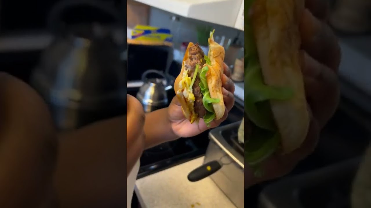 Did He COOK His Burger All The Way 12yr Old COOKING 