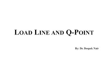Load Line Concept And Q Point