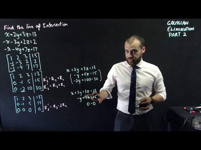 Guassian Elimination Part 2   Systems with lines as solutions