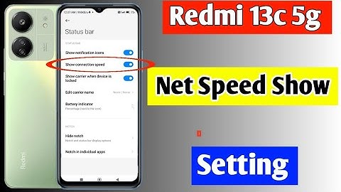 redmi 13c 5g me net speed show kaise kare | how to show net speed in redmi 13c 5g