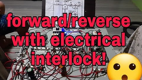How to wire forward/reverse with Electrical interlock! (Tagalog)