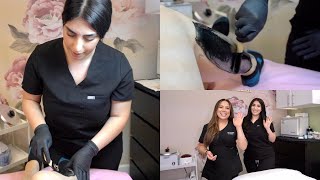 STEP BY STEP HALF LEG WAX WITH HARD WAX | PRO WAXING TIPS AND TRICKS | GET TO KNOW MY EMPLOYEE!