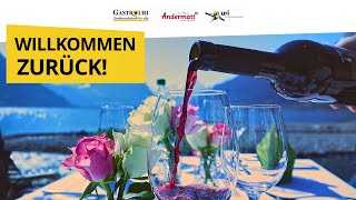 Herzlich Willkommen Zurück Gastro-Videobotschaft Zur Wiederöffnung.