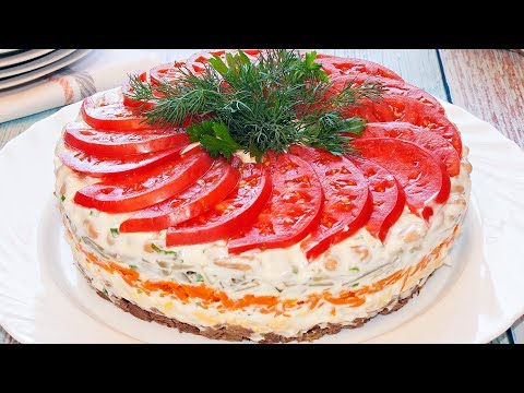 Праздничный салат ‘Нежность’: простой и вкусный рецепт