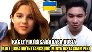 VIRAL - Bule Ukraina ini kaget Fiki Naki bisa bahasa Rusia,langsung gas minta Instagram | ome tv