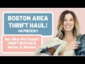 BOSTON AREA THRIFT HAUL! Thrifting with Hope from Racks_2_Riches! See What We Found! 40 - PIECE HAUL