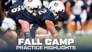 Auburn Fall Camp O-Line Highlights- Day 4