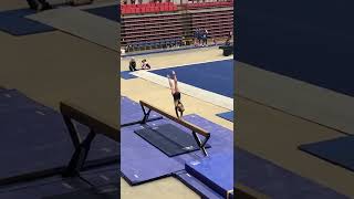 1st place beam routine xcel silver