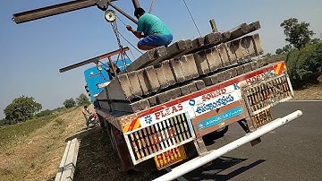 Electrical poles unloading in a easy way