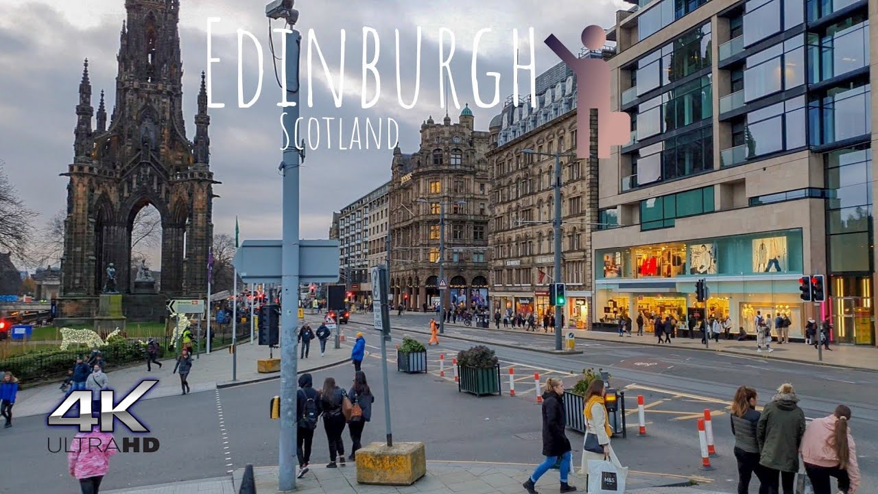 Edinburgh, United Kingdom | City Walk 4K | Nov 29, 2020
