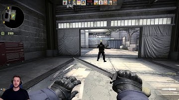 Crazy CSGO No Scope and Flashed Through Smoke