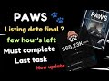 paws airdrop listing update | paws activity check live | paws airdrop new update