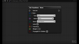 Control Rig Plugin for UE4: Getting Started part 1