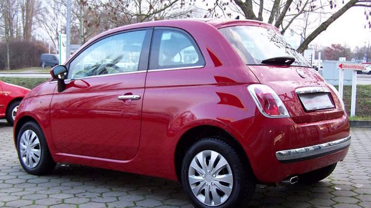 Fiat 500 Mit Zwei Reifen In Der Mitte Fiat 500 1.4 16V Lounge 166277 Panoramadach "AUTOHAUS S&K HAMBURG