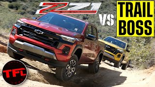 Can a Fancy New 2023 Chevy Colorado Z71 Keep Up with the New Trail Boss OffRoad? Let's Find Out!