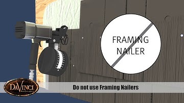 DaVinci Hand-Split Shake Siding - Fastening