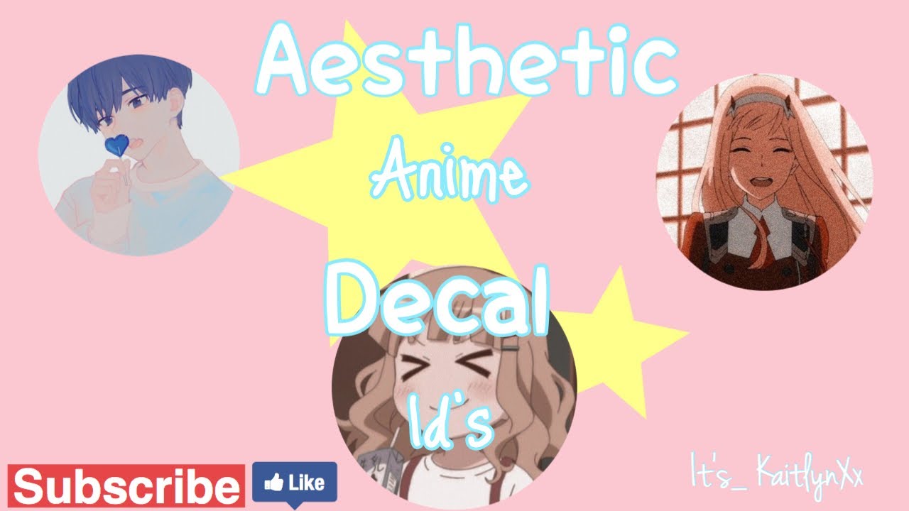 Aesthetic anime decal id’s ️😛 - YouTube