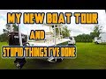 Tour My NEW BOAT! (+ STUPID THINGS I'VE DONE IN IT)