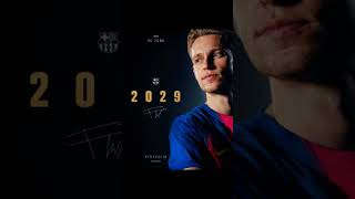 Frank de jong renew his contract in fc Barcelona #championsleague #fcgb #bscyb #slbenficab #laligaen