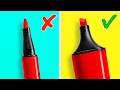 22 Cool Ideas With School Supplies || Helpful Tips For Smart Students by 5-Minute DECOR!