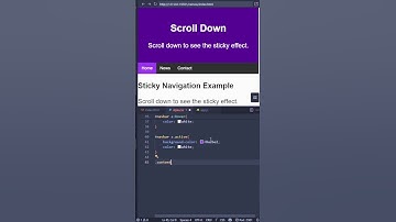 🔥CREATE SMOOTH STICKY Navigation Bar only with CSS