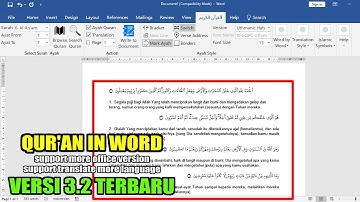 Cara Menambahkan Al Quran di Word (Pengaturan Add in Qur