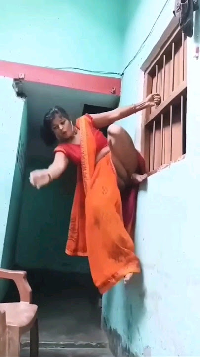Desi lady jump & flip trick, opps moments, upskirt