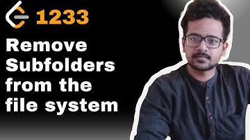 1233 Remove Subfolders from the file system | Trie