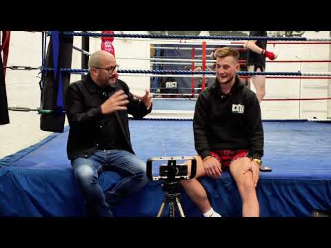 Liam Cunningham watching his WBC Muay Thai European Title win.