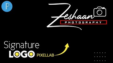 How to make stylish signature photography logo || Logo design in Mobile