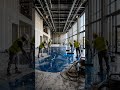 💎 Billionaire Supercar Showroom Transformation | Metallic Blue Epoxy Floor That Looks Like Sapphire✨
