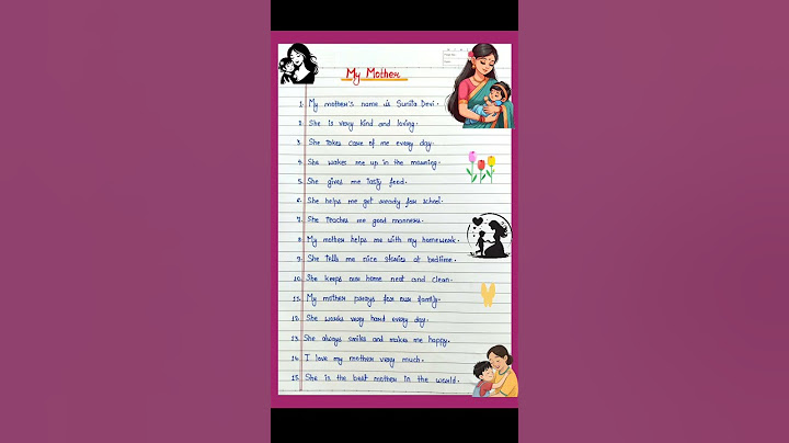 15 lines on My Mother in english | Essay on My Mother in english | My Mother essay inenglish #maa