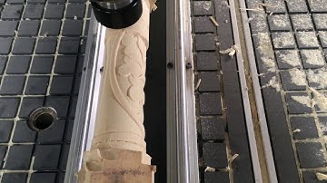 ACCTEK 1325 CNC machine with rotary axis