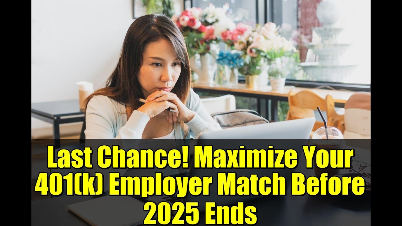 Last Chance! Maximize Your 401(k) Employer Match Before 2025 Ends | Retirement Savings Tips