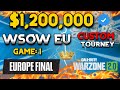 *NEW* $1,200,000 Warzone WSOW Stage 1 Europe Custom Tournament! Final Game: 1