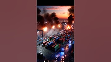 What If? Port Disaster Simulation: Crane Collapse Chaos #PortSafety