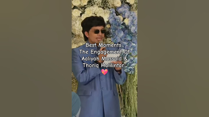 BEST MOMENTS, THE ENGAGEMENT OF AALIYAH MASSAID & THORIQ HALILINTAR #viral #trending