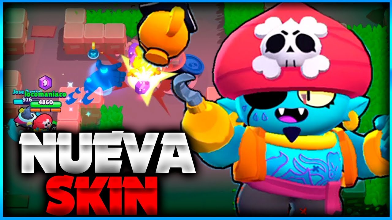 Reventando Con La Nueva Skin De Genio Pirata Brawlstars Youtube - brawl stars para desenhar el genio pirata