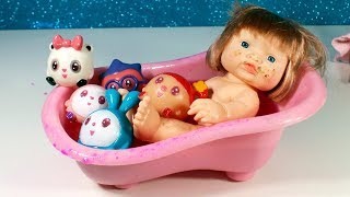 МАЛЫШАРИКИ ИГРУШКИ - бурлящая ванна для куколки Геры