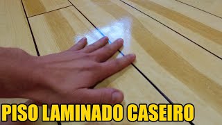 Piso Ldo Caseiro - Efeito Madeira Com Ma Acrílica