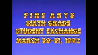 NEES Fine Arts Exchange Grade 6 March 30-31, 1993