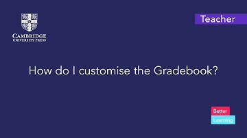How do I customise the Gradebook?
