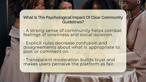 What Is The Psychological Impact Of Clear Community Guidelines? - Everyday-Networking